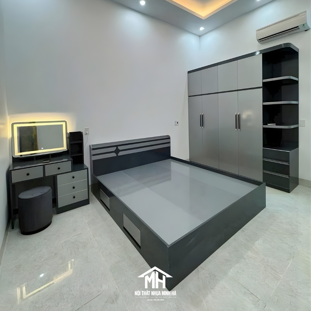 Combo Giường Ngủ Tủ Quần Áo Bàn Trang Điểm Cao Cấp