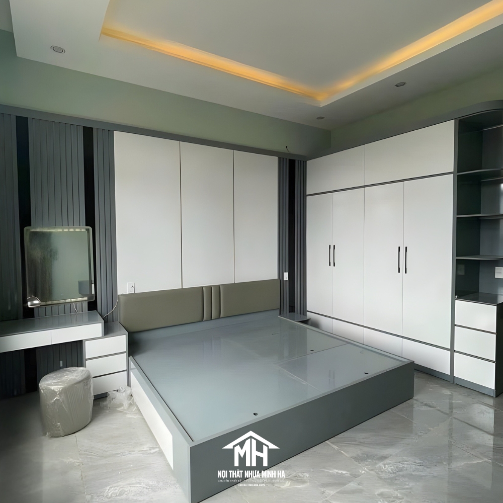 Combo Giường Ngủ Tủ Quần Áo Cao Cấp Sang Trọng